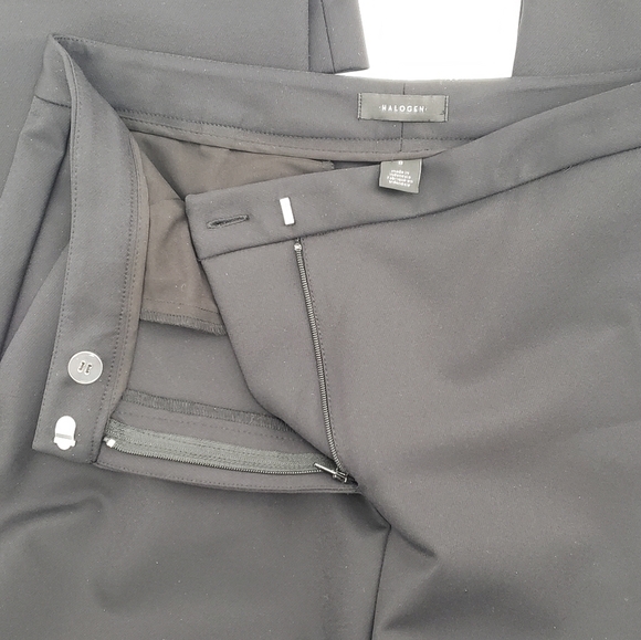 HALOGEN Black Straight Leg Casual/Work Pants - Picture 6 of 8